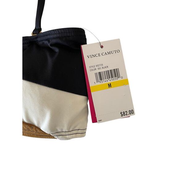 Vince Camuto Women's Colorblocked Bandeau Bikini Swim Top Size M NWT $82 - Picture 3 of 4